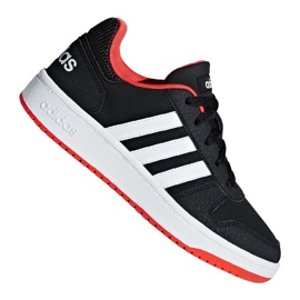 Kengät adidas Hoops 2.0 Jr B76067 musta punainen