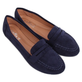 Naisten tummansiniset loafers B2030 Dk Blue tummansininen
