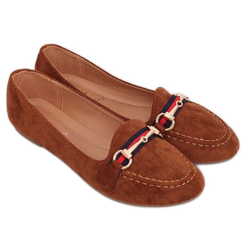 Naisten loafers kameli B2027 Camel ruskea