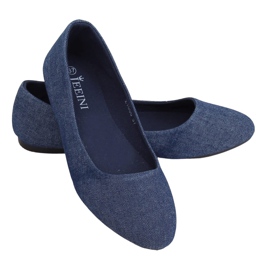 Sileät tummansiniset ballerinat Z1005 Navy tummansininen