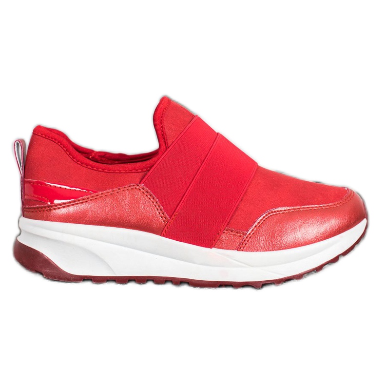 SHELOVET Slip-on-kengät alustalla punainen