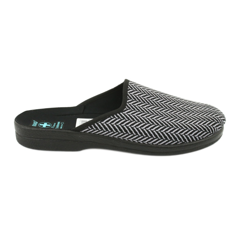 Tossut miesten tossut Adanex 25147 kalanruoto musta harmaa