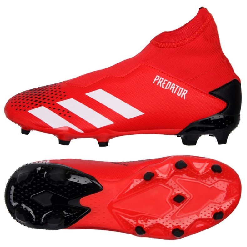 Adidas Predator 20.3 Ll Fg Jr EF1907 jalkapallokengät punainen punainen