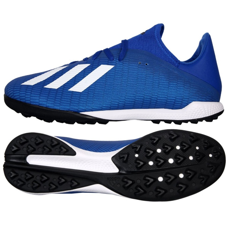 Adidas X 19.3 Tf M EG7155 jalkapallokengät sininen sininen