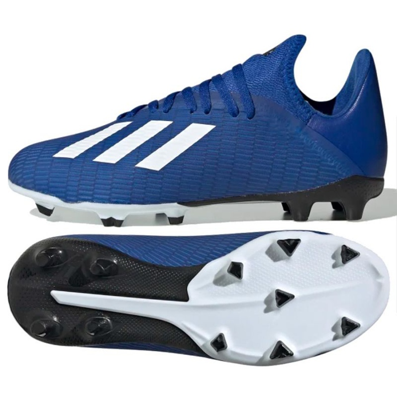 Adidas X 19.3 Fg Jr EG7152 jalkapallokengät sininen sininen