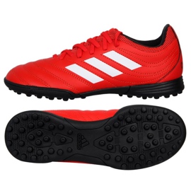 Adidas Copa 20.3 Tf Jr F1922 jalkapallokengät punainen appelsiinit ja punaiset