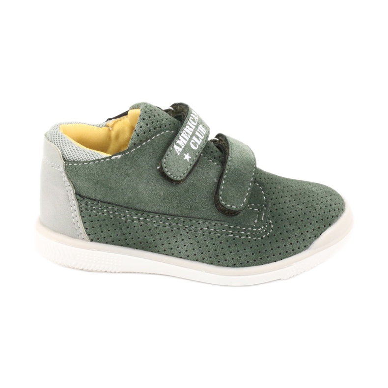 Saappaat Velcro American Club GC22: lla harmaa vihreä
