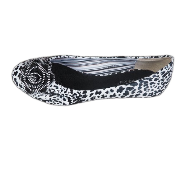 Ballerinat Kaunis sisustus 369-15 Musta valkoinen