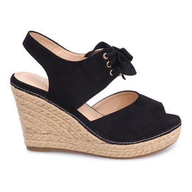 Kiilasandaalit Espadrilles B2909 Musta