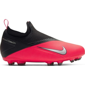 Nike Phantom Vsn 2 Academy Df FG / MG Jr CD4059-606 jalkapallokengät punainen monivärinen