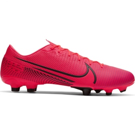 Nike Mercurial Vapor 13 Academy FG / MG M AT5269-606 jalkapallokengät punainen punainen
