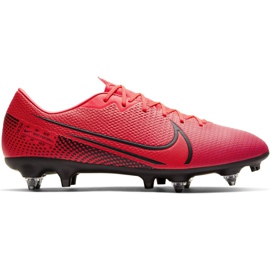Nike Mercurial Vapor 13 Academy SG-Pro Ac M BQ9142-606 jalkapallokengät punainen punainen