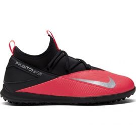 Nike Phantom Vsn 2 Club Df Tf Jr CD4079-606 jalkapallokengät punainen punainen