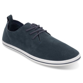 Kevyet miesten lenkkarit, joissa Eco Suede 1205 Navy Blue tummansininen