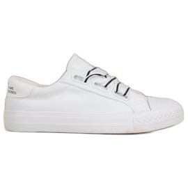 SHELOVET Mukavat tekstiilikengät valkoinen