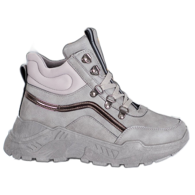 Queentina Lämpimät lenkkarit harmaa