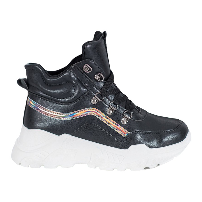 Ideal Shoes Muoti saappaat musta