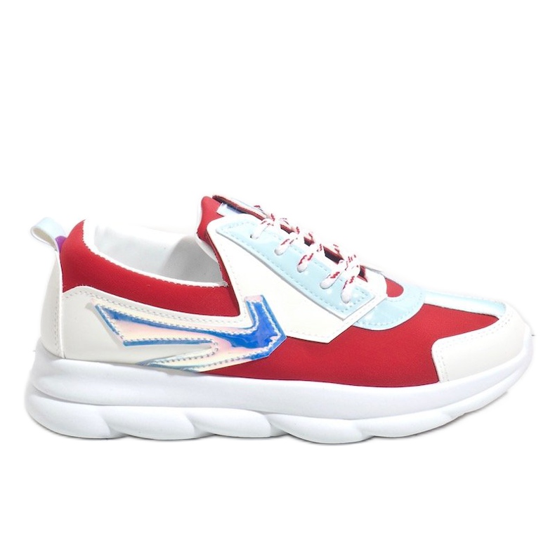 Naisten valkoiset urheilukengät W-3112 valkoinen punainen monivärinen