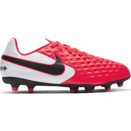 Nike Tiempo Legend 8 Club FG / MG Jr AT5881-606 jalkapallokengät punainen punainen