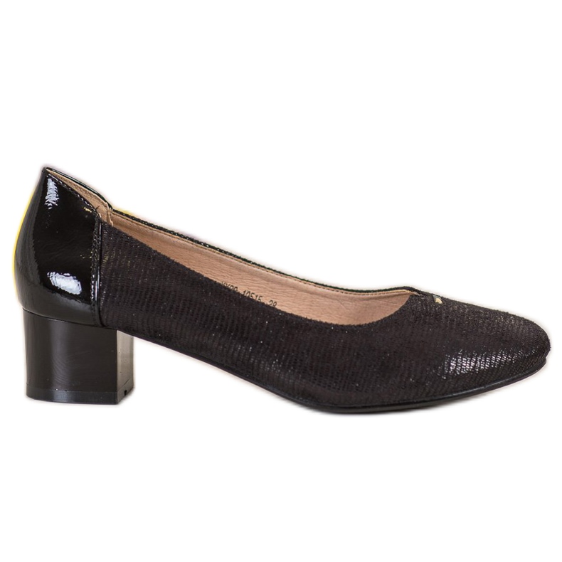 VINCEZA -tekstiilipumput musta