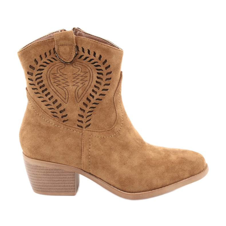 M.Daszyński Rento Naisten cowboy -saappaat Daszyński 1921, mokkanahka ruskea