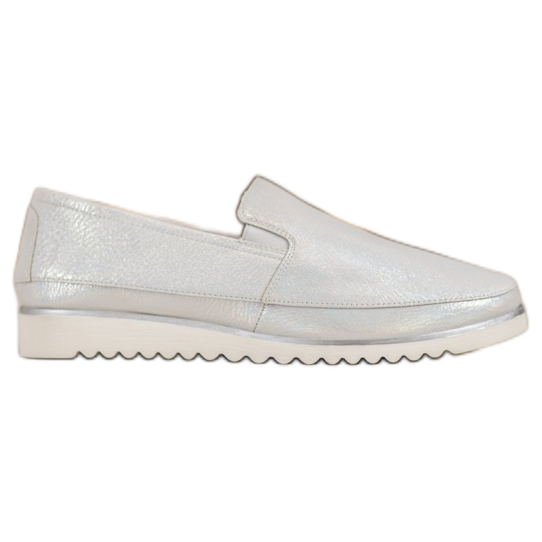 Sergio Leone Silver Slip On Kengät harmaa