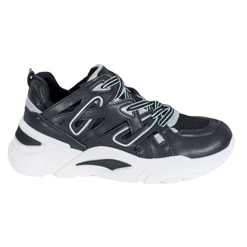 Small Swan Mukavat Eco -nahka -lenkkarit musta