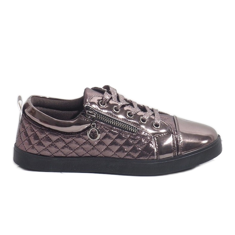 Tumman hopeiset muodikkaat naisten lenkkarit R19-10 harmaa