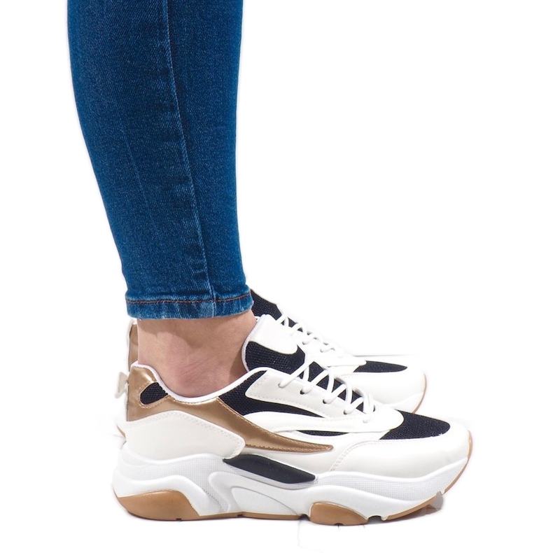 Valkoiset urheilukengät SX001-90 valkoinen musta