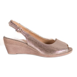 Sergio Leone Open Toe kultaiset sandaalit kultainen