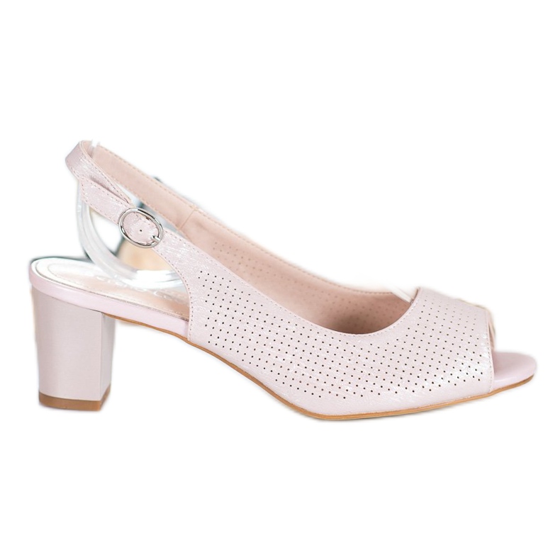 Sergio Leone Avoimet sandaalit baarissa vaaleanpunainen