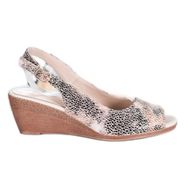 Sergio Leone Wedge sandaalit ruskea keltainen