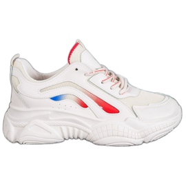 SHELOVET Muodikkaat lenkkarit lavalla valkoinen