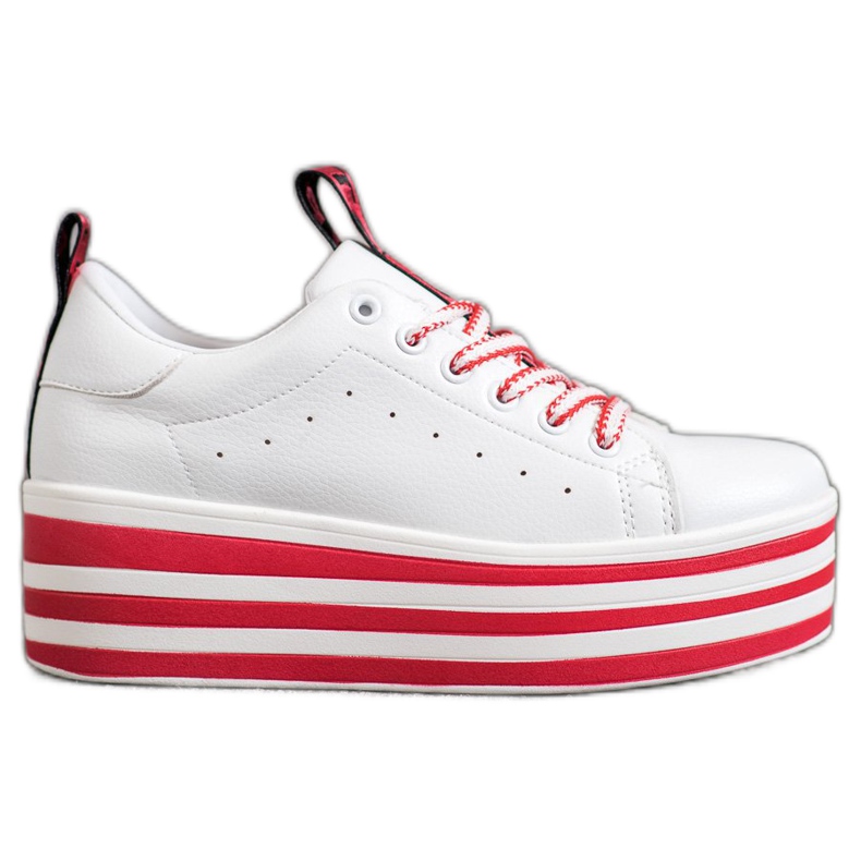 SHELOVET Lenkkarit raidallisella alustalla valkoinen punainen