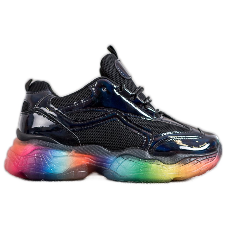 Weide Lenkkarit värikkäällä pohjalla musta monivärinen