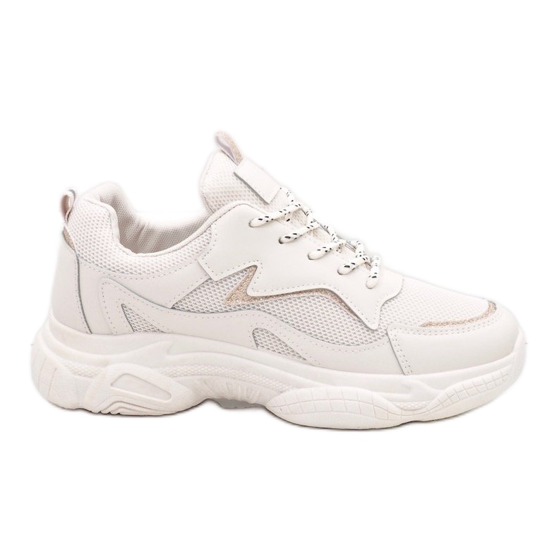 Beige muodikkaat naisten urheilukengät 7939-SP