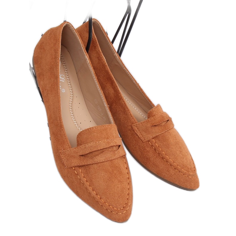 Naisten loafers kameli CH-1M6 Camel ruskea