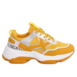 Keltaiset naisten urheilukengät C-3127 Keltainen