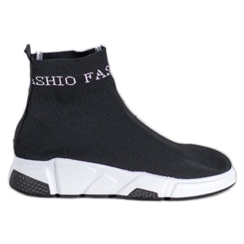 SHELOVET Muoti Slip-On kengät musta