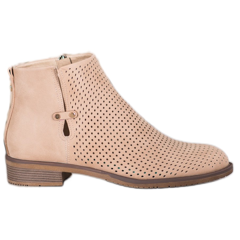 VINCEZA kevyet, harjakatolliset saappaat ruskea