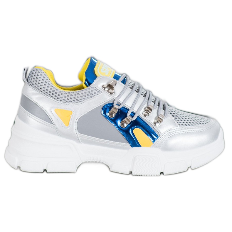 Bella Paris Muoti lenkkarit Mesh harmaa monivärinen