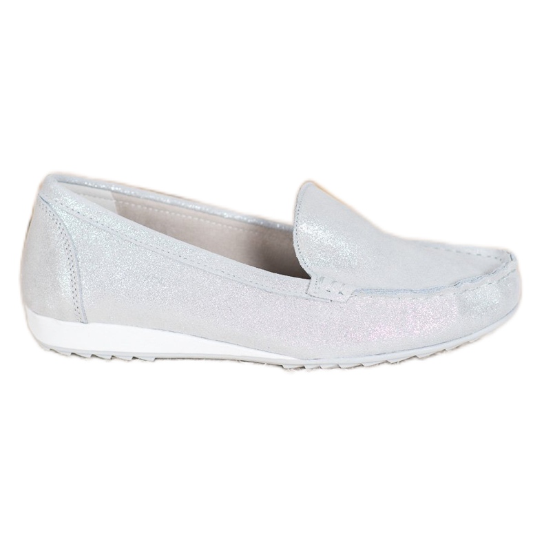 Goodin Hopeiset mokkasiinit glitterillä harmaa