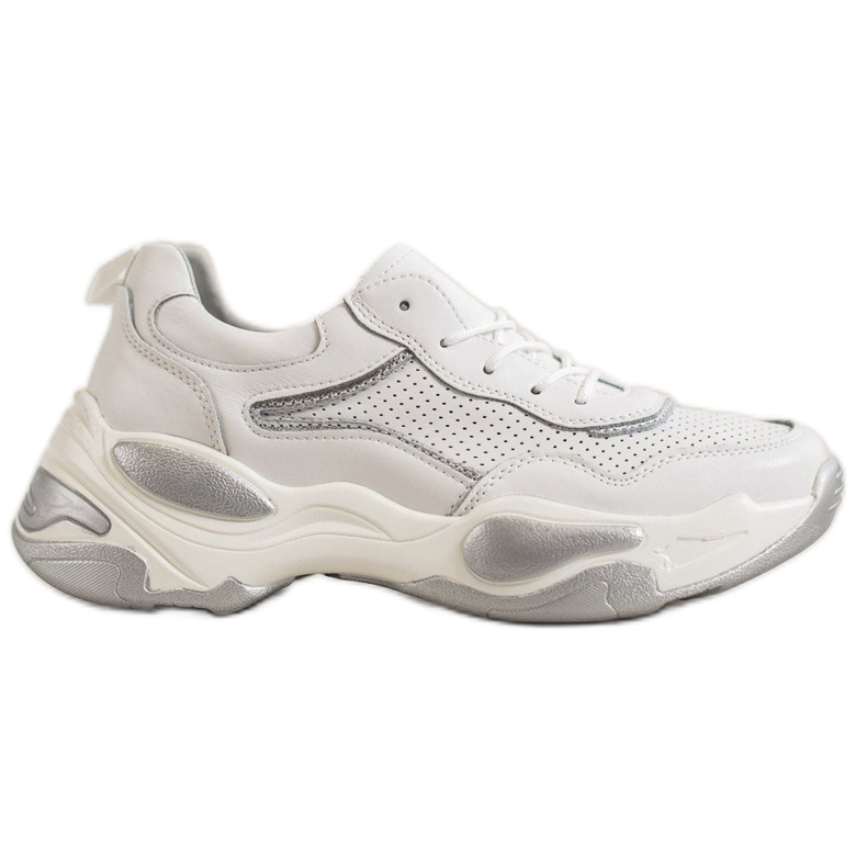 Goodin Nahkaiset lenkkarit valkoinen monivärinen