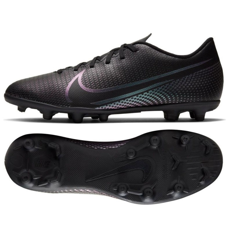 Nike Mercurial Vapor 13 Club Fg Mg M AT7968-010 jalkapallokengät monivärinen musta