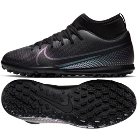 Nike Mercurial Superfly 7 Club Tf Jr AT8156-010 jalkapallokengät monivärinen musta
