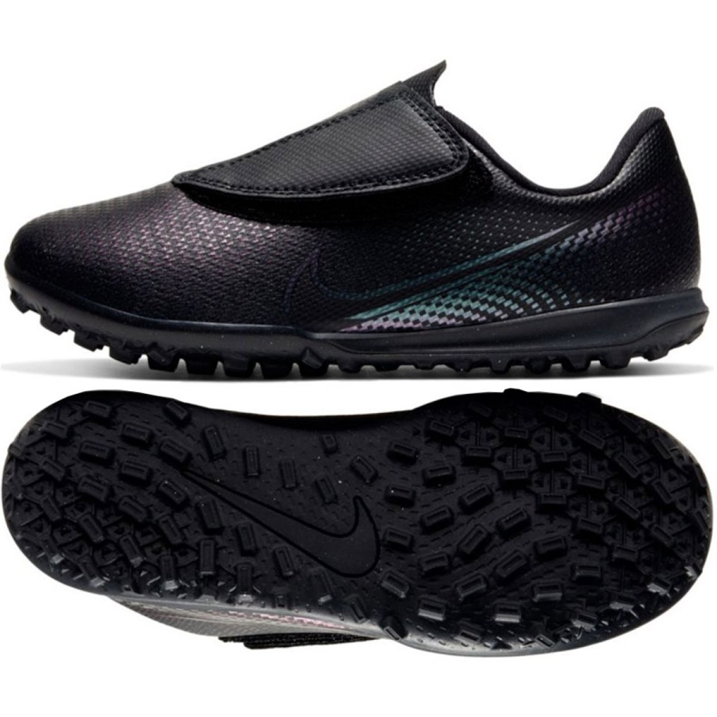 Nike Mercurial Vapor 13 Club Tf Ps (V) Jr AT8178-010 jalkapallokengät monivärinen musta