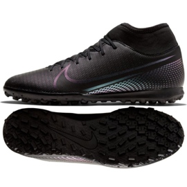 Nike Mercurial Superfly 7 Club Tf M AT7980-010 jalkapallokengät musta musta
