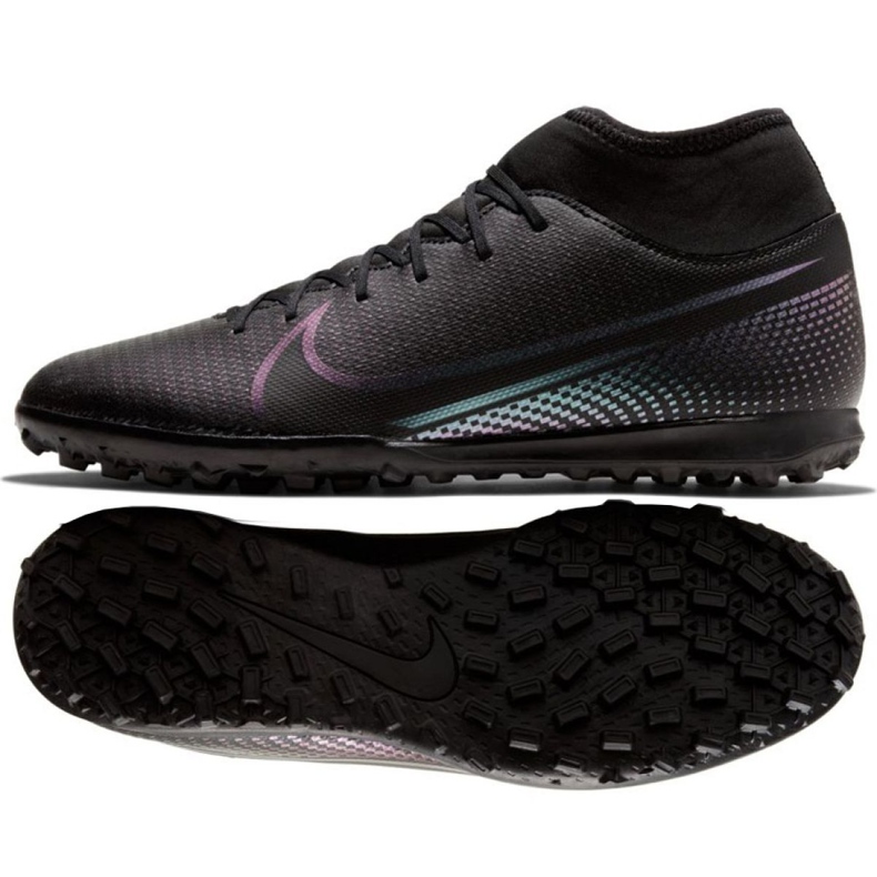 Nike Mercurial Superfly 7 Club Tf M AT7980-010 jalkapallokengät musta musta