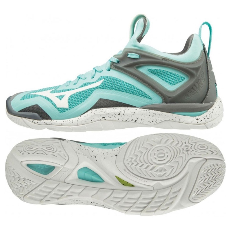 Mizuno Wave Mirage 3 W X1GB195001 käsipallokengät monivärinen sininen