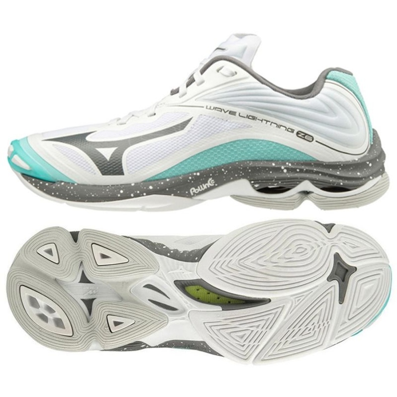 Mizuno Wave Lightning Z6 W V1GC200085 lentopallokengät valkoinen valkoinen
